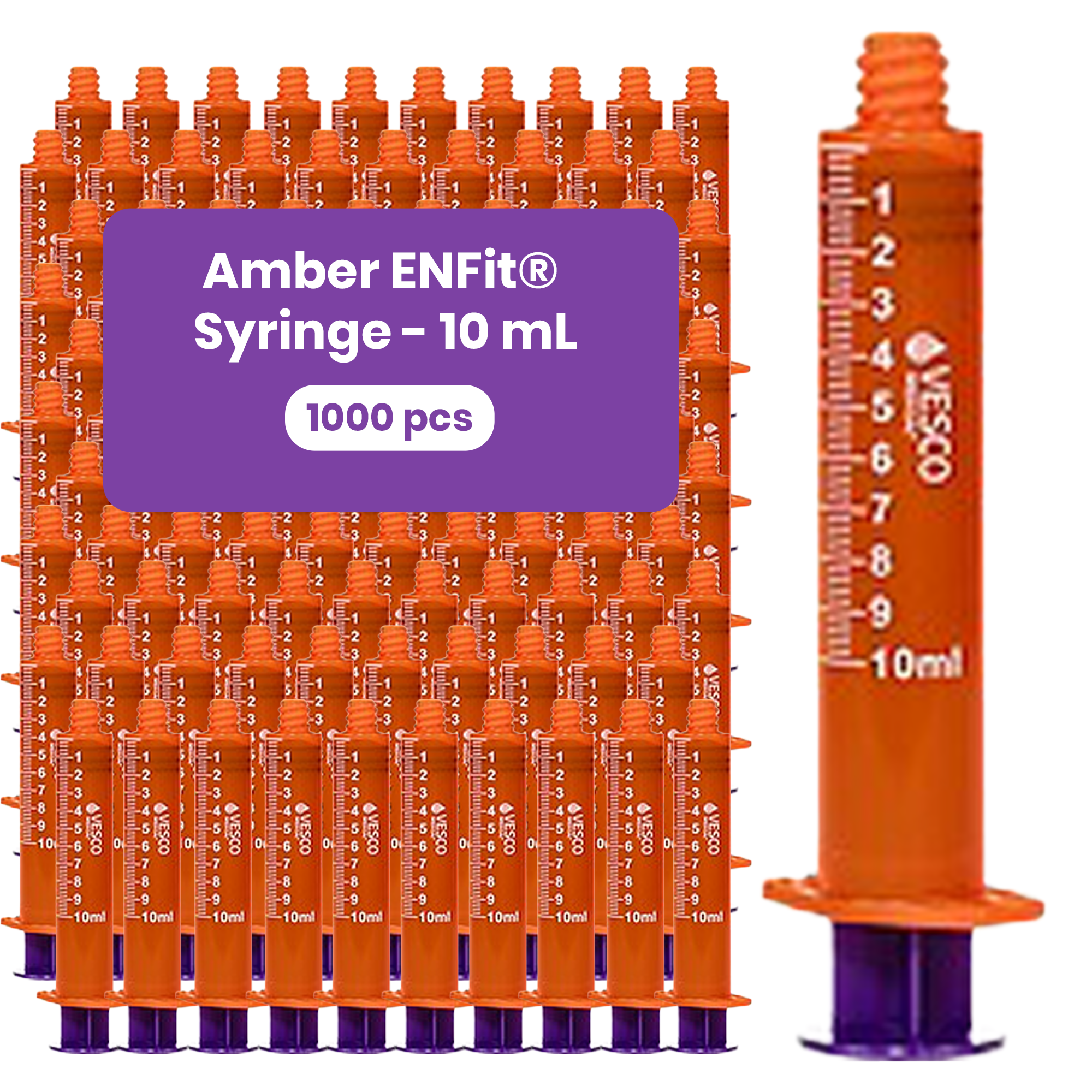 Amber ENFit® Syringes