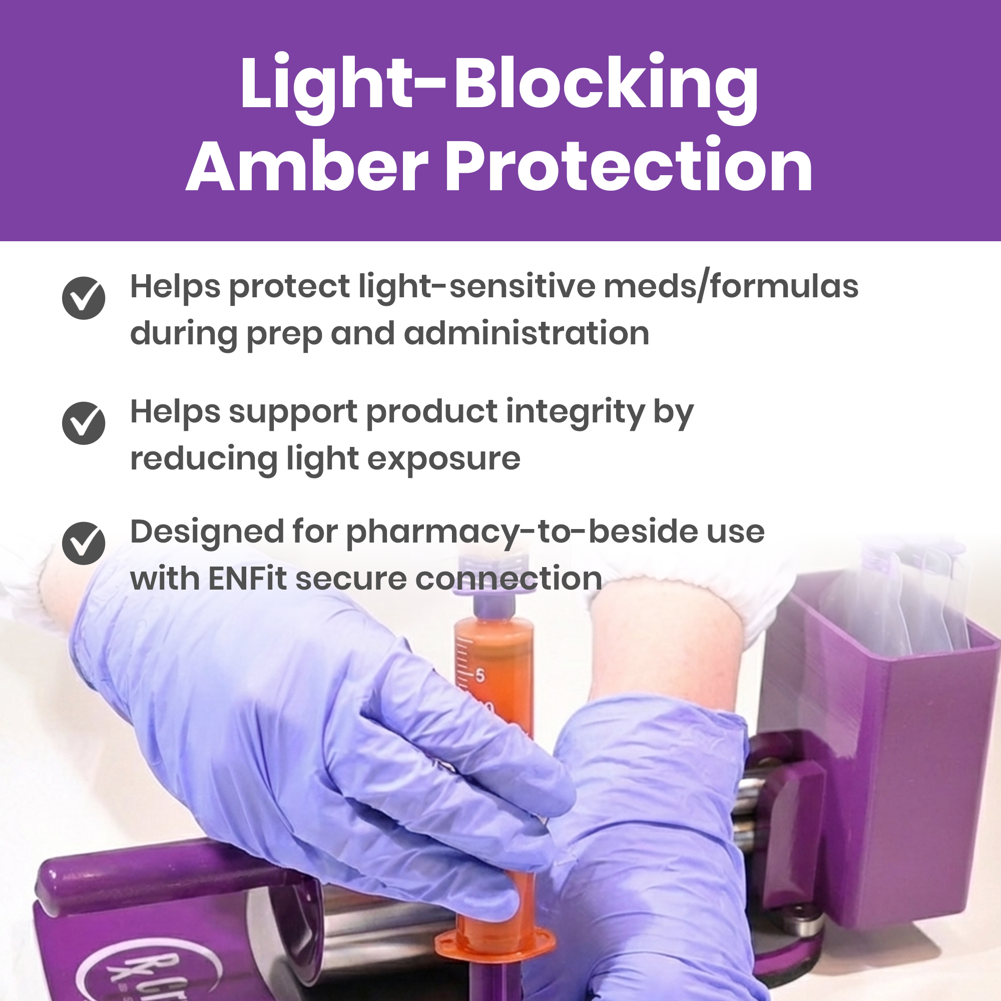 Amber ENFit® Syringes