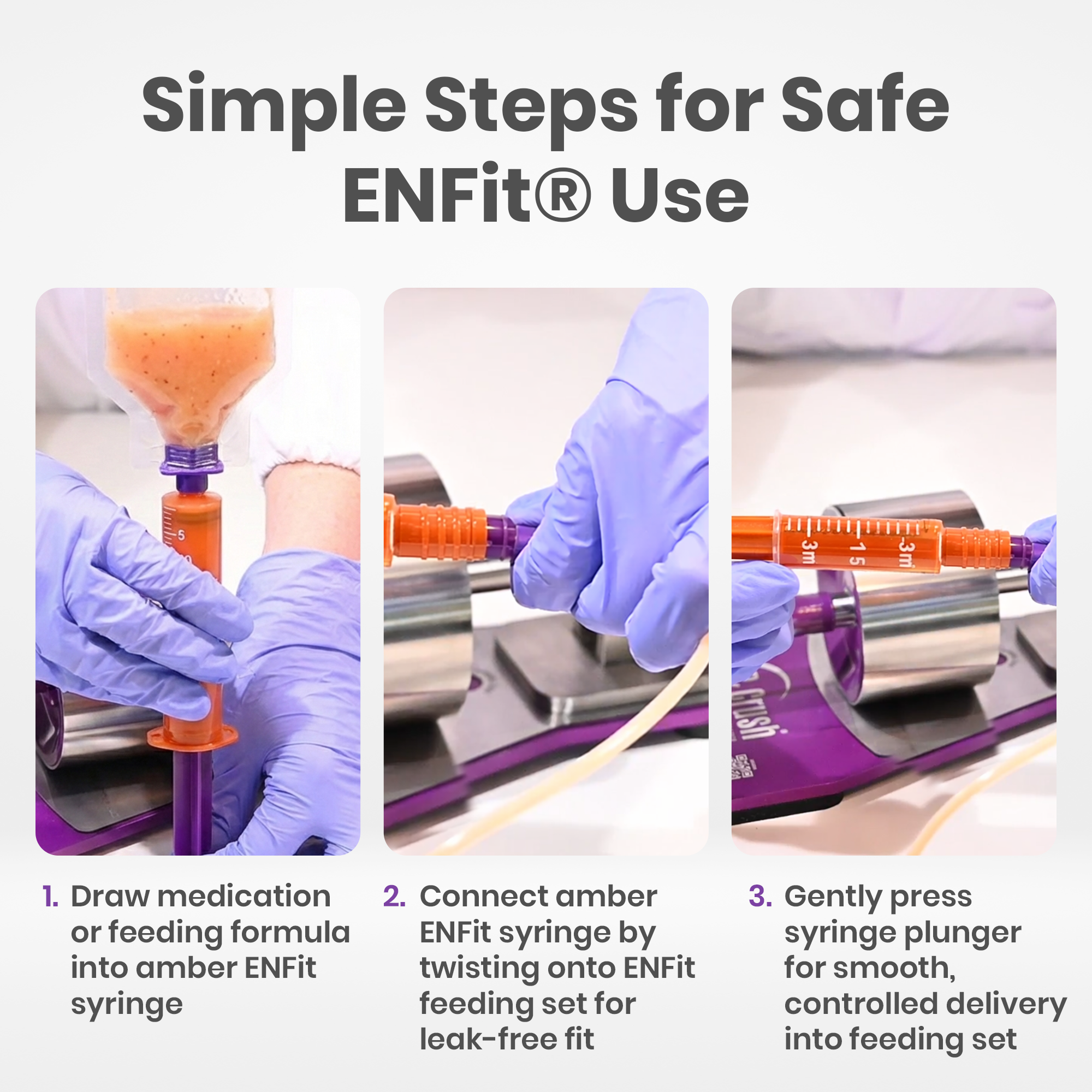 Amber ENFit® Syringes