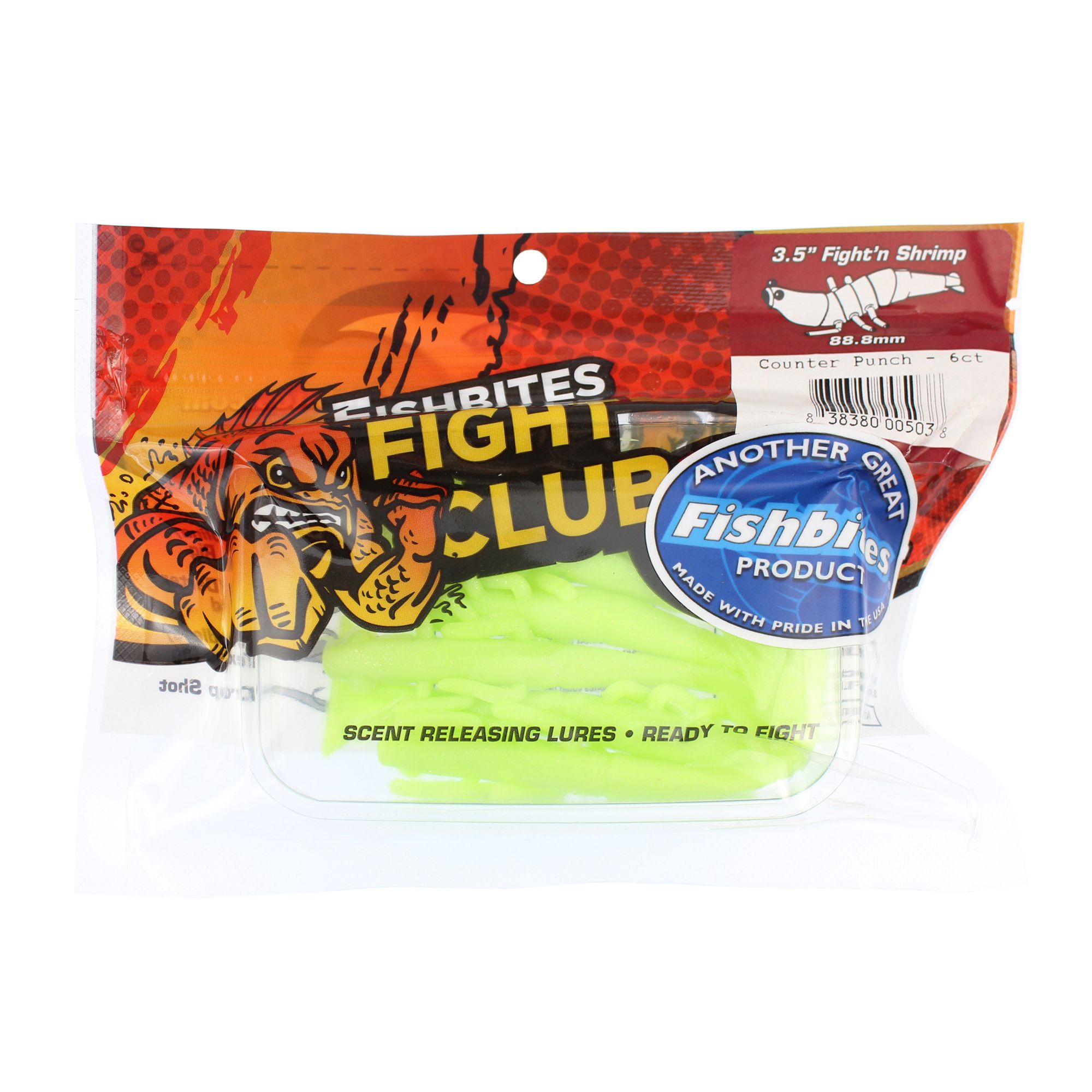 Fishbites FFC Fightin' Shrim Soft Plastic Fishing Saltwater Lure Lot Of 5.