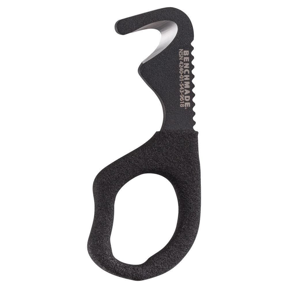 Benchmade Rescue Hook Strap Safety Cutter w/ Black Nylon Sheath 7