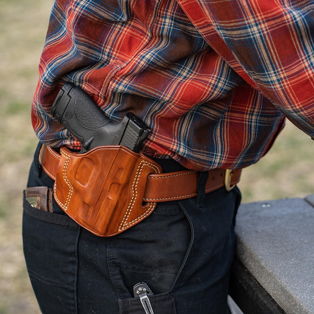 Galco Combat Master Belt Holster For Colt 5" 1911, Kimber 5" 1911 - Picture 9 of 13