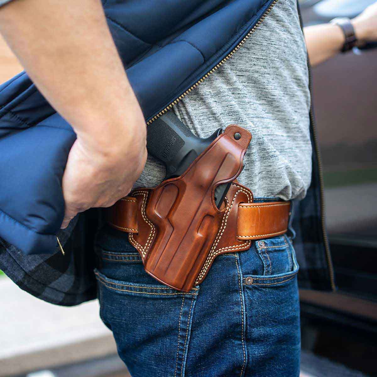 Galco Fletch High Ride Belt Holster For Springfield XD-S 3.3" Right Hand - Picture 14 of 20
