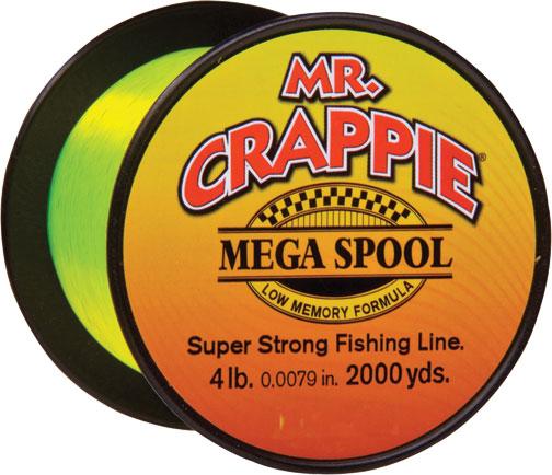 Mr Crappie Mega Spool Fishing Line 6 Pounds 1500 Yards Camo Mc6cm for sale  online