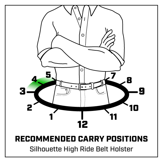 Galco Silhouette High Ride Holster For Colt 3 1/2" 1911, 3" 1911, 5" 1911 - Picture 7 of 14