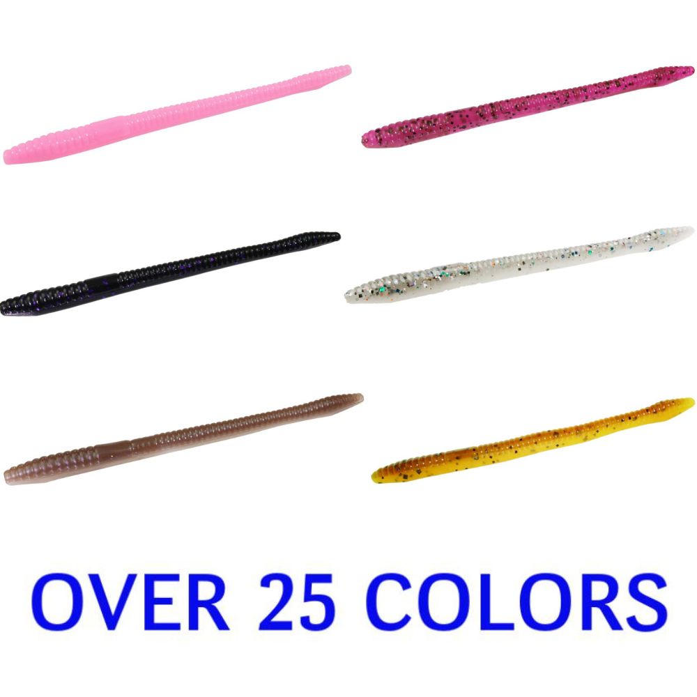 Zoom Finesse Soft Worm Bait Model 004 4.5" 20 Pack - Picture 167 of 174
