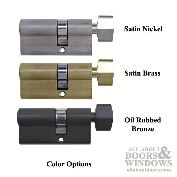 Pella Key Cylinder With Thumb Turn Fits Storm Doors Includes Kwikset Keys - Picture 6 of 18