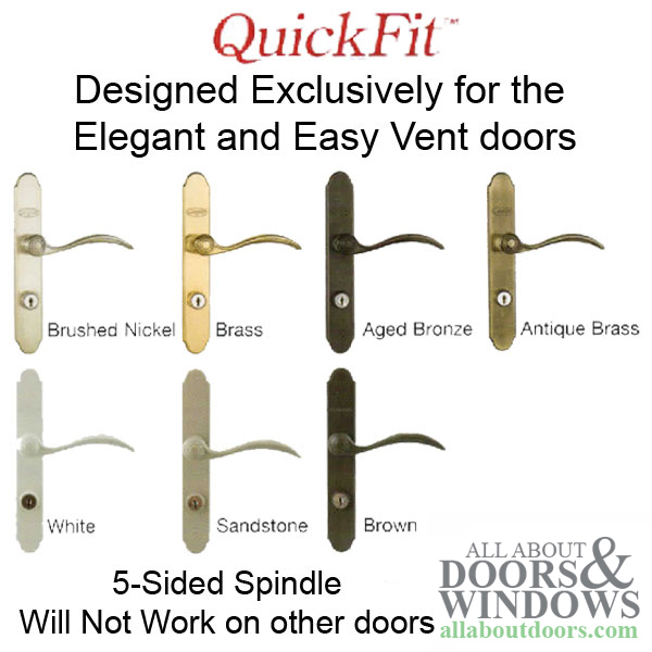 Larson QuickFit 5 Sided Spindle Mortise Lock Body NO Trim Choose Color - Picture 5 of 26