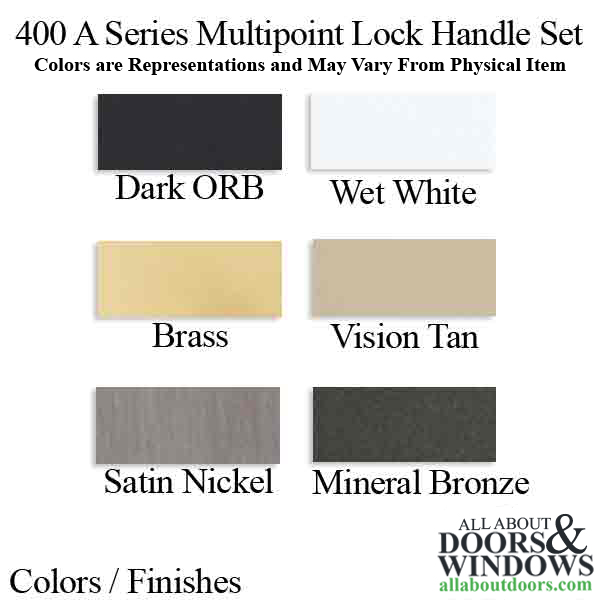 Amesbury 400A | Active Handle Set | Right Hand | Multipoint Lock Trim