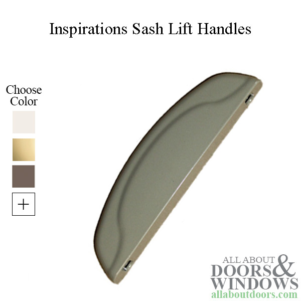 Inspirations™ Single or Double Hung Sash Lift Handles - Choose Color