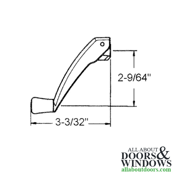 Manivela ventana abatible Amesbury Truth 11/32 pulgadas spline plegable blanco - Imagen 6 de 48