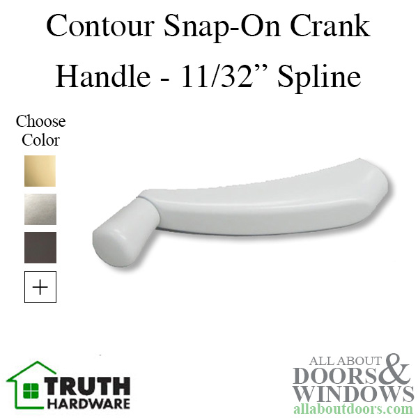 Amesbury Truth Window Handle Contour Crank Handle 11/32 Spline - Picture 5 of 92