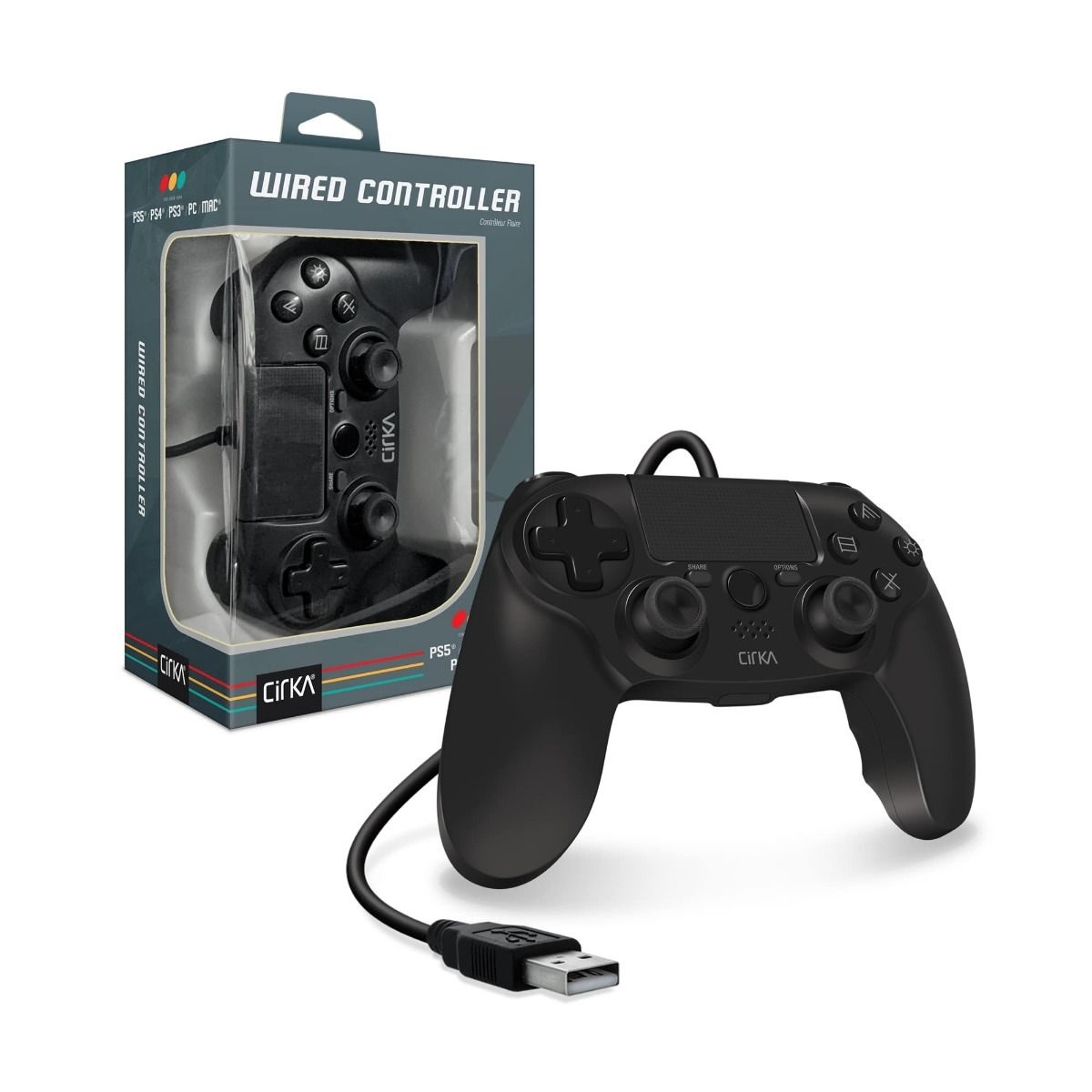 Controlador de juegos con cable CIRKA para PS4/PC/MAC - Imagen 6 de 10