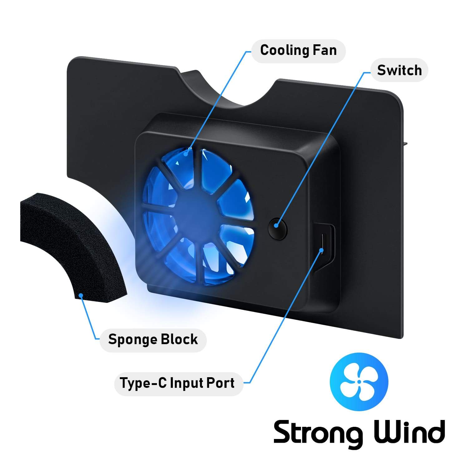Ventilador de refrigeración Dobe para Nintendo Switch OLED Dock - Imagen 5 de 17
