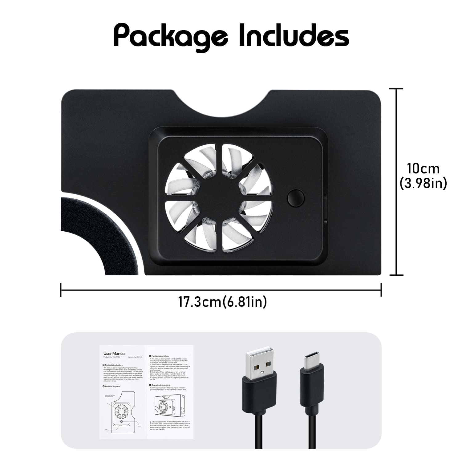 Ventilador de refrigeración Dobe para Nintendo Switch OLED Dock - Imagen 7 de 17