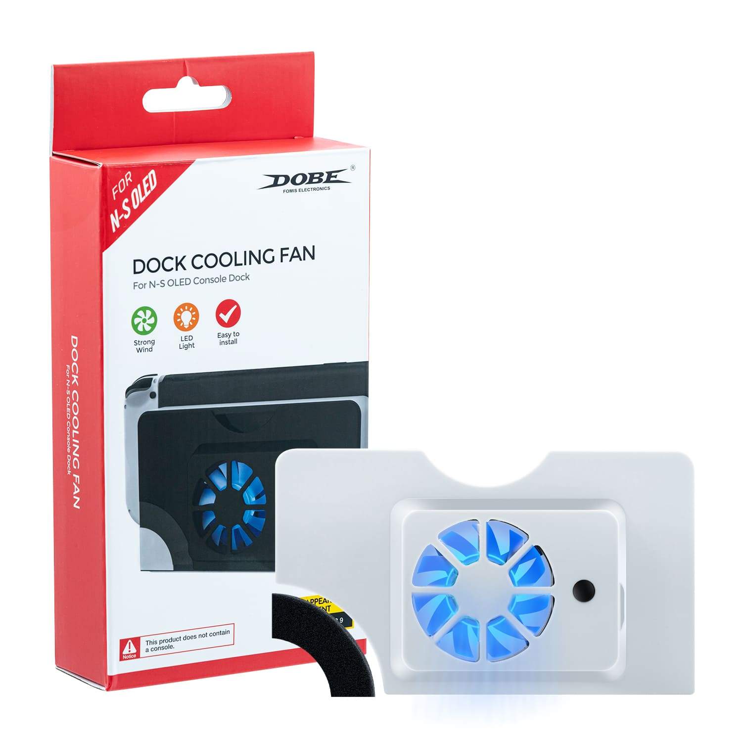 Ventilador de refrigeración Dobe para Nintendo Switch OLED Dock - Imagen 10 de 17