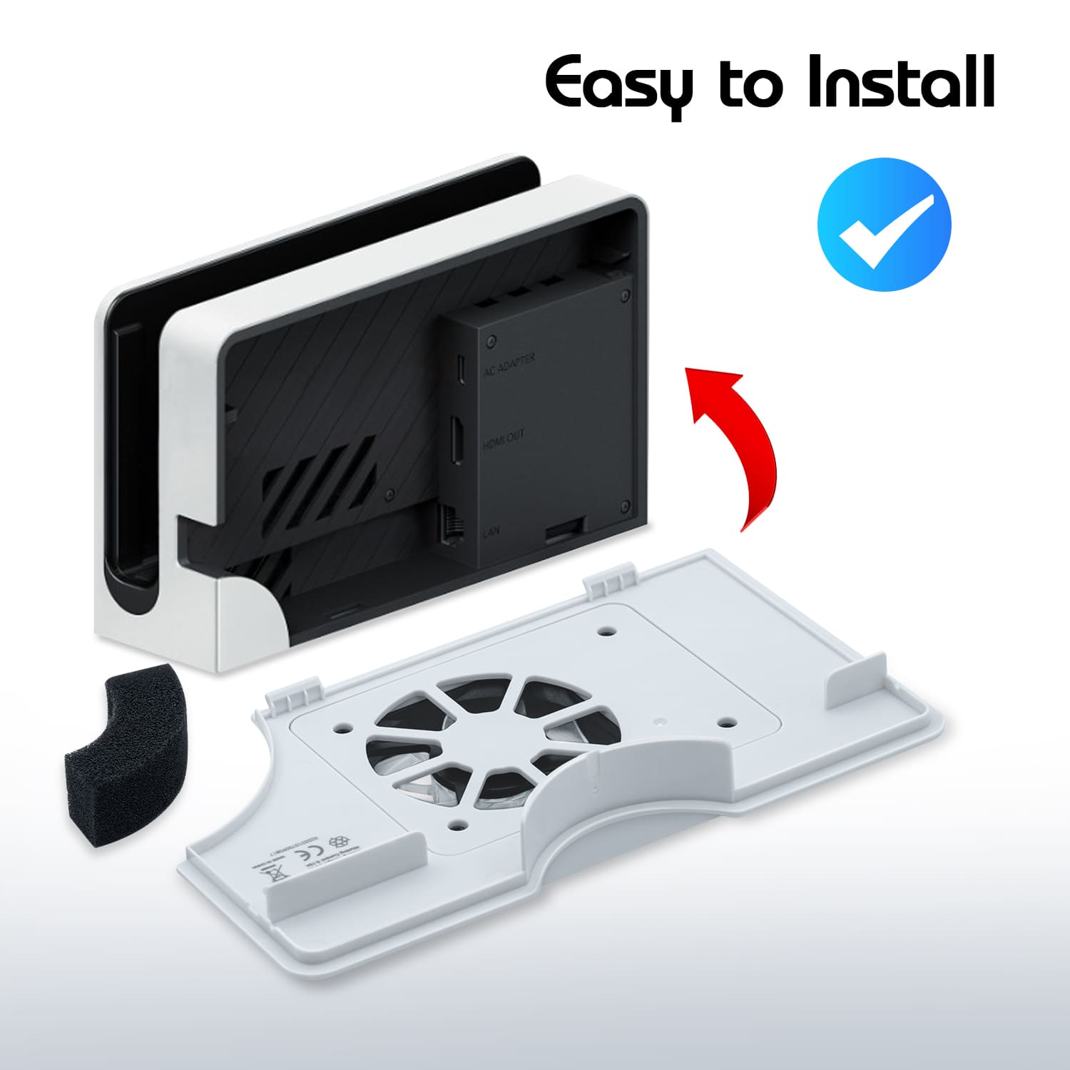 Ventilador de refrigeración Dobe para Nintendo Switch OLED Dock - Imagen 13 de 17