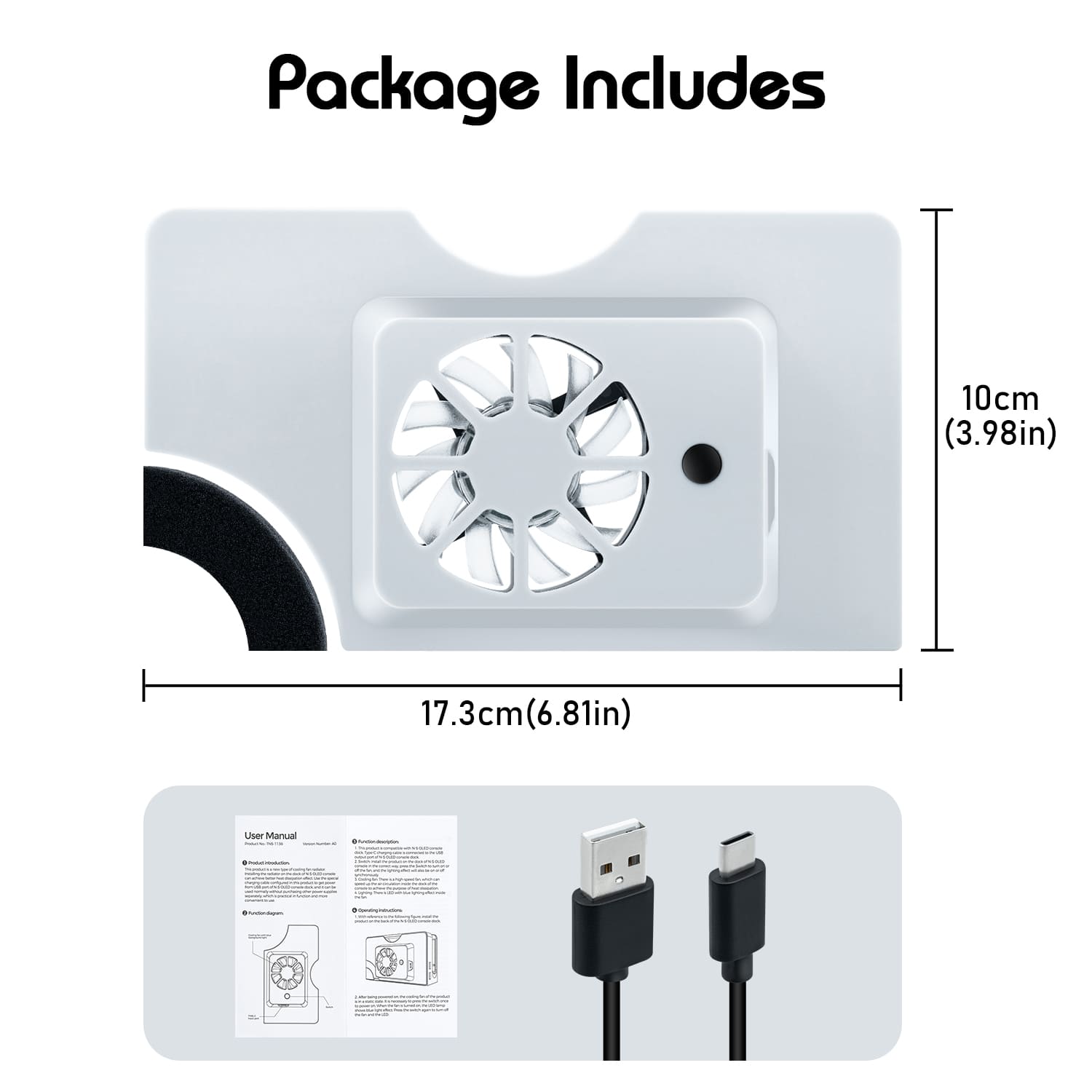 Ventilador de refrigeración Dobe para Nintendo Switch OLED Dock - Imagen 14 de 17