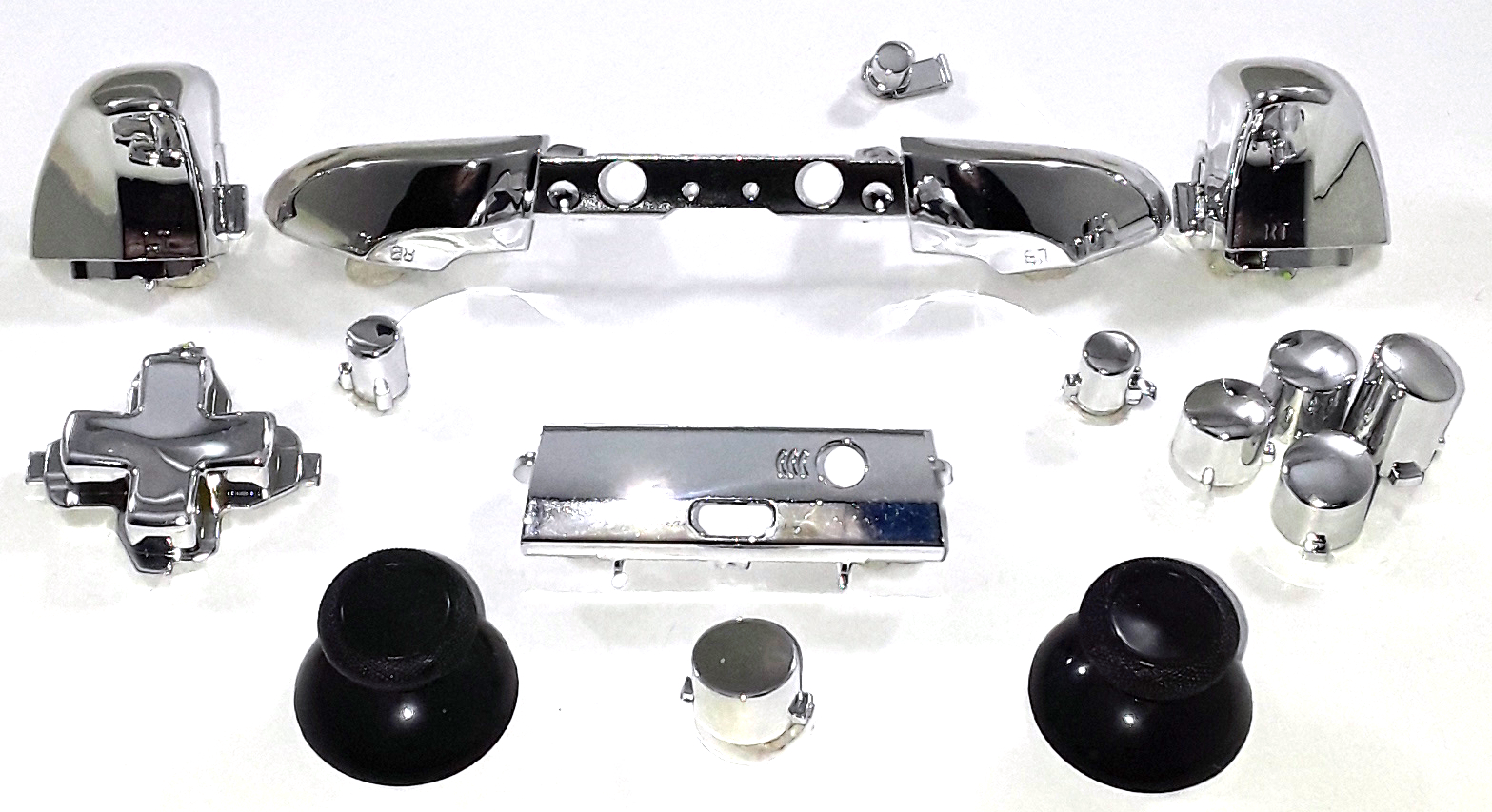 Chrome Button Set For Xbox One S Controllers - Picture 9 of 13