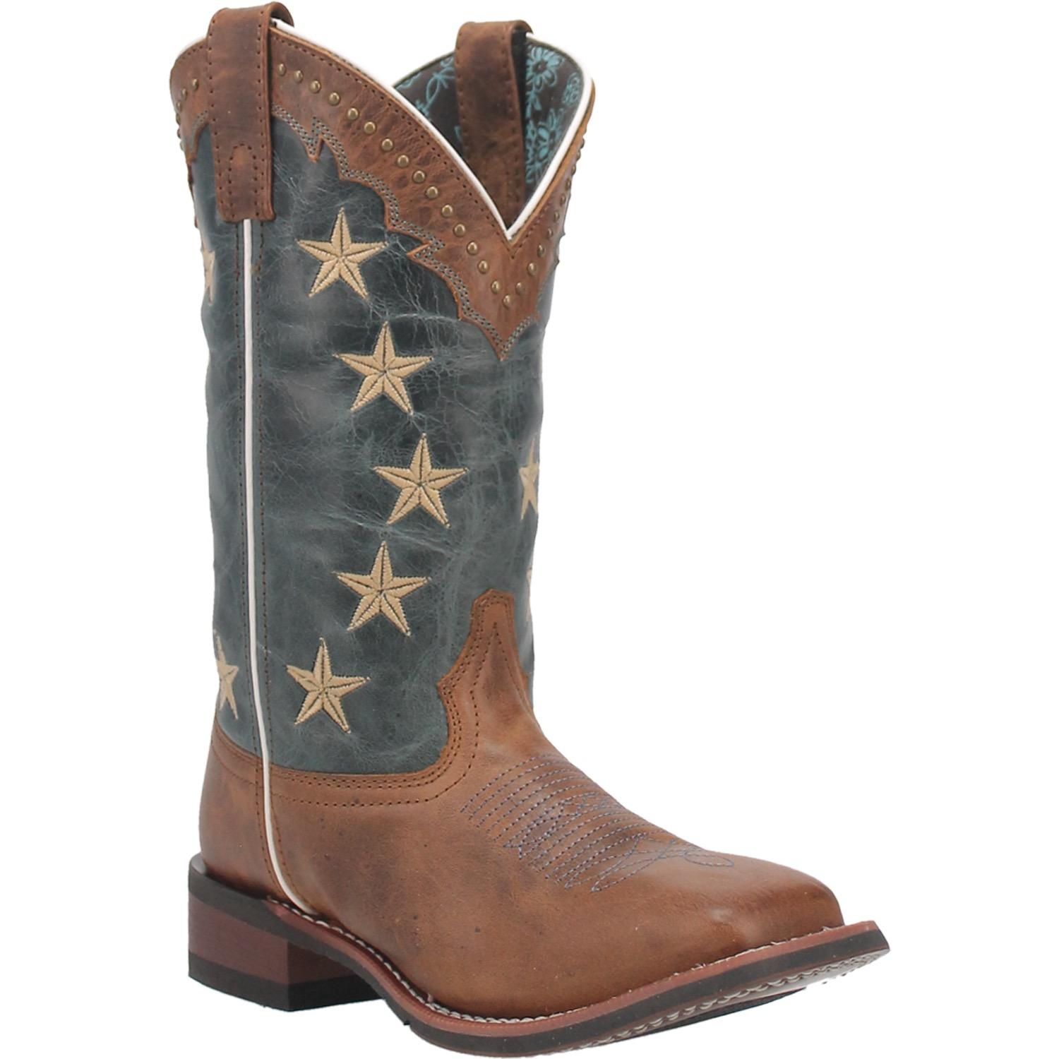 ヴェルデ様 Laredo Ladies Early Star Brown Square Toe Boots 5897 | eBay