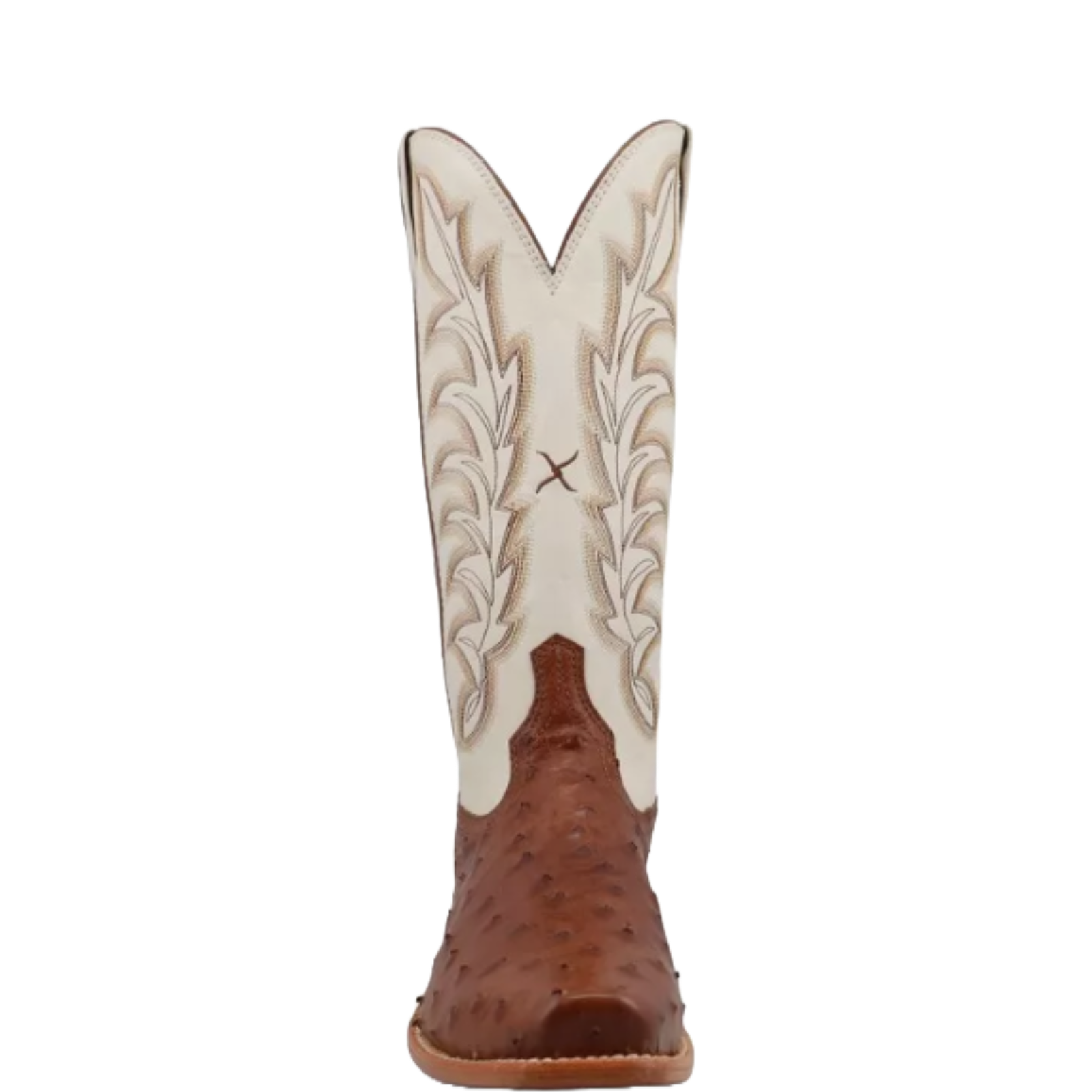 Twisted X Ladies Reserve Chesnut Ostrich White Western Boots WXPL002 - Picture 10 of 72