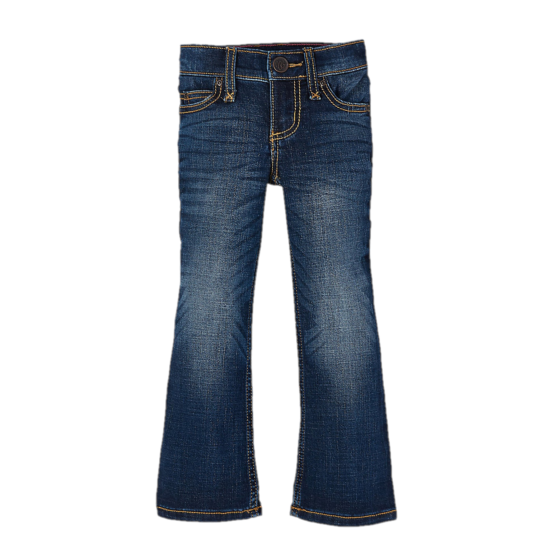 Wrangler® Youth Girl's Medium Blue Boot Cut Jeans 09MWGMS - Picture 3 of 40