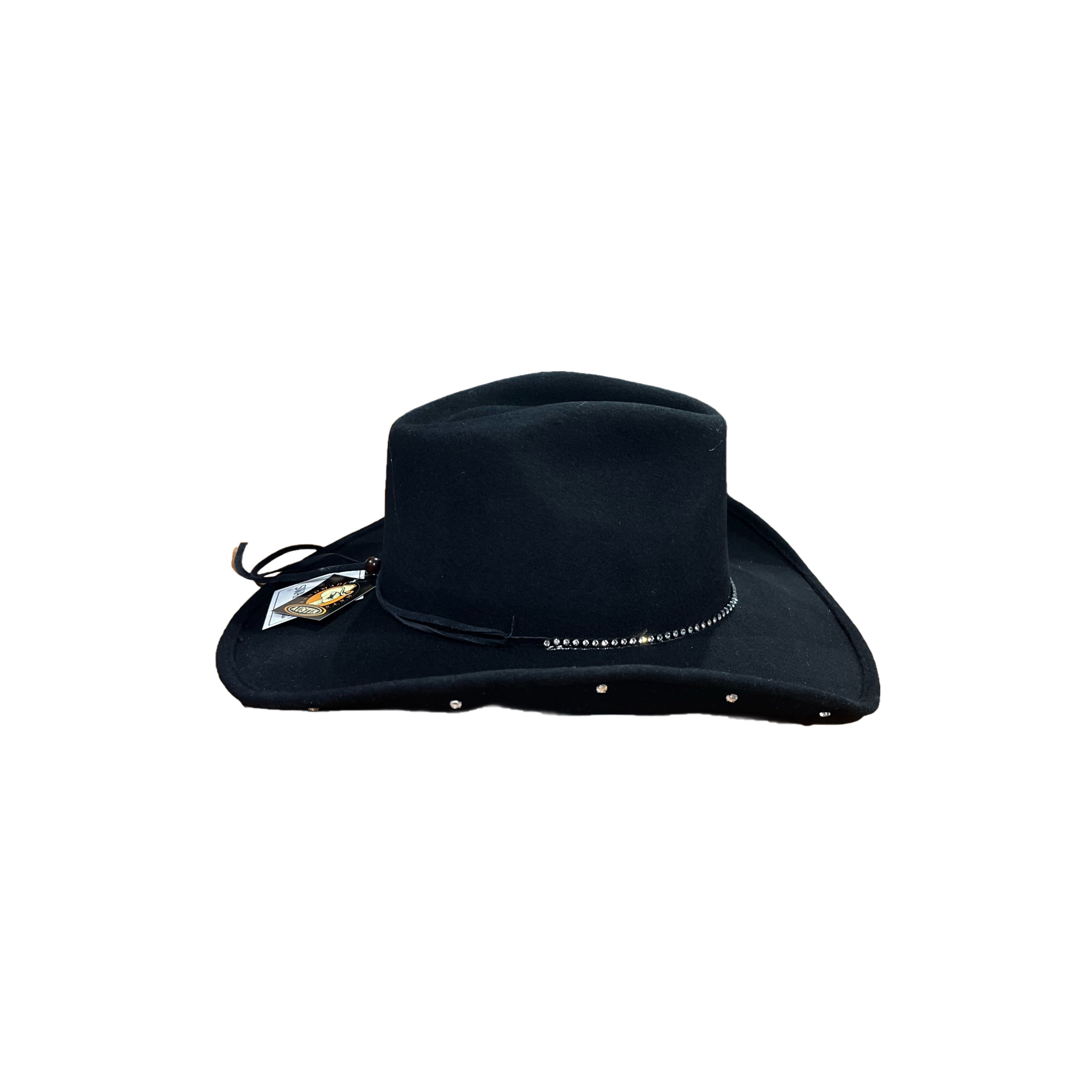 Austin Traders Ladies Swarovski Crystal Black Felt Western  display picture 3