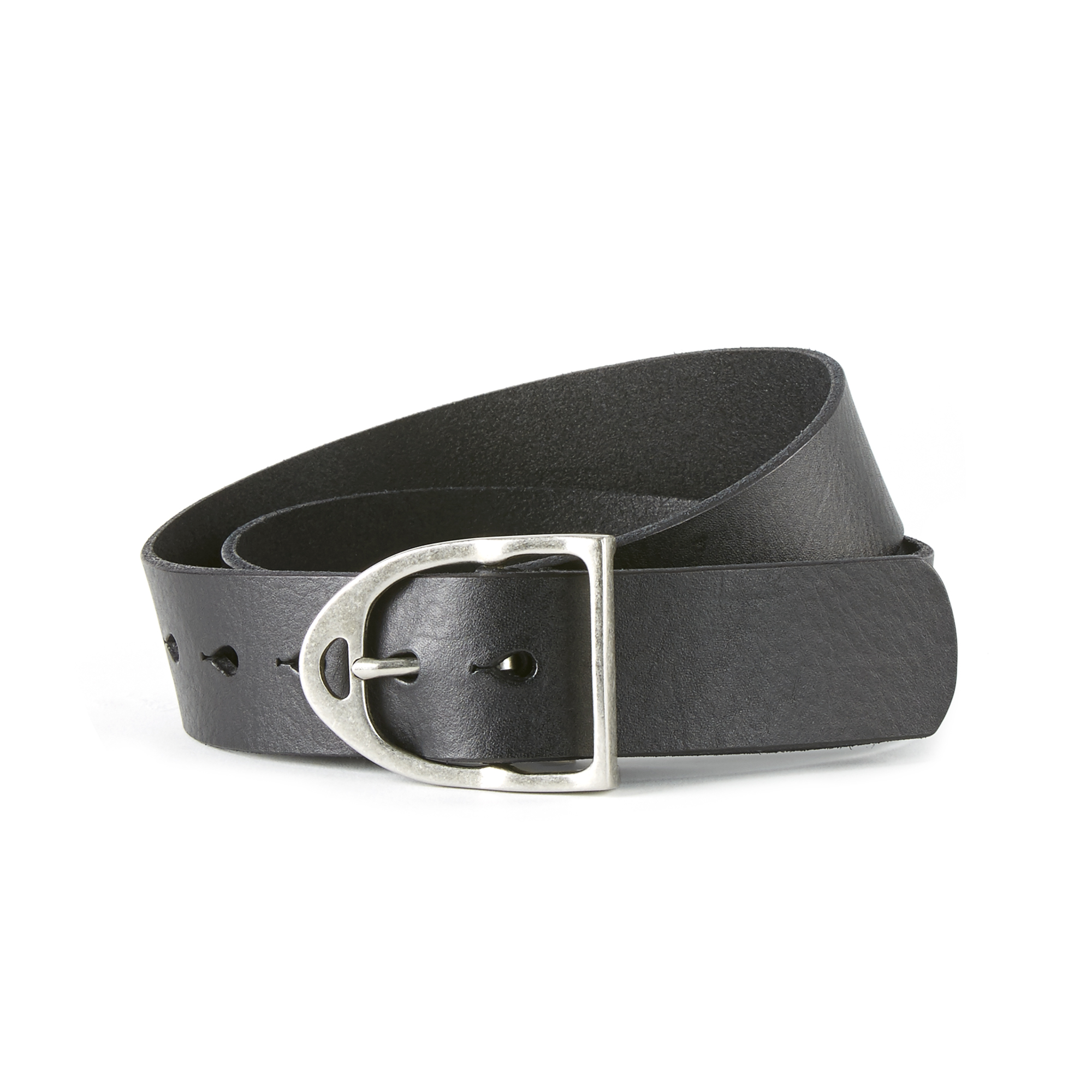 Ariat® Stirrup Equestrian Black Leather Belt 10019803 | eBay