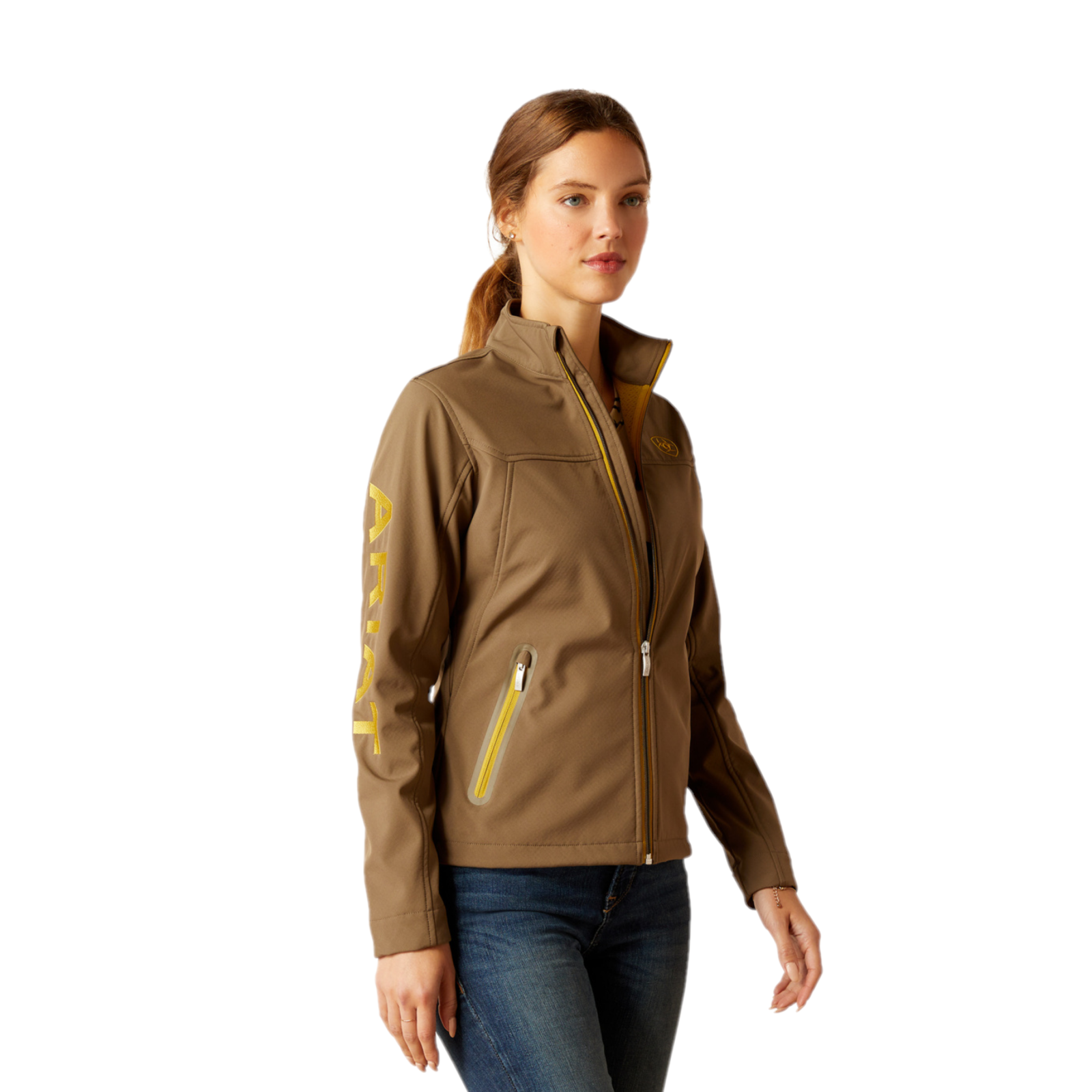 Ariat Ladies New Team Softshell Canteen Jacket 10046687 - Picture 3 of 20
