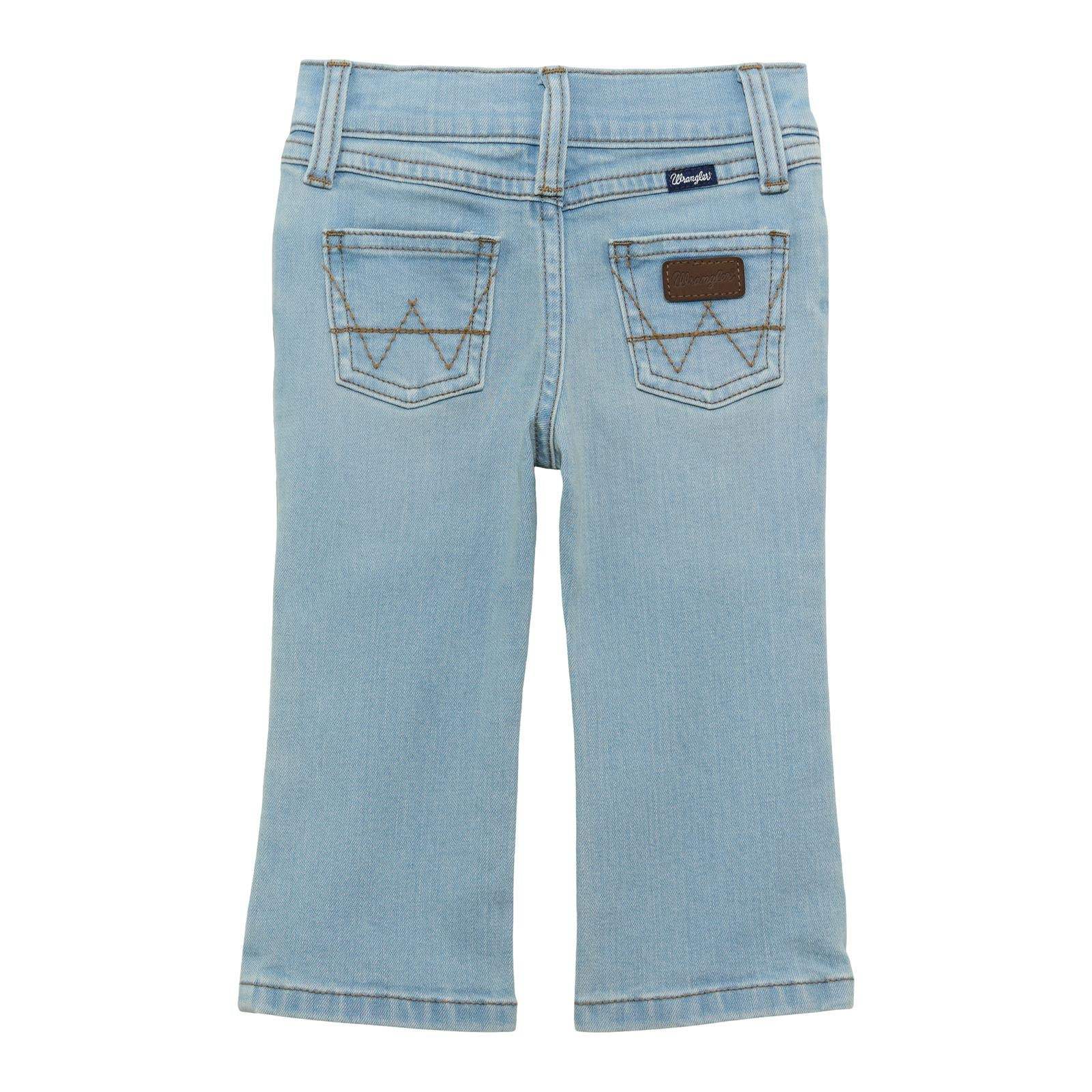 Wrangler Baby Boy's Beach Light Wash Denim Western Jean 112365679 - Picture 3 of 20