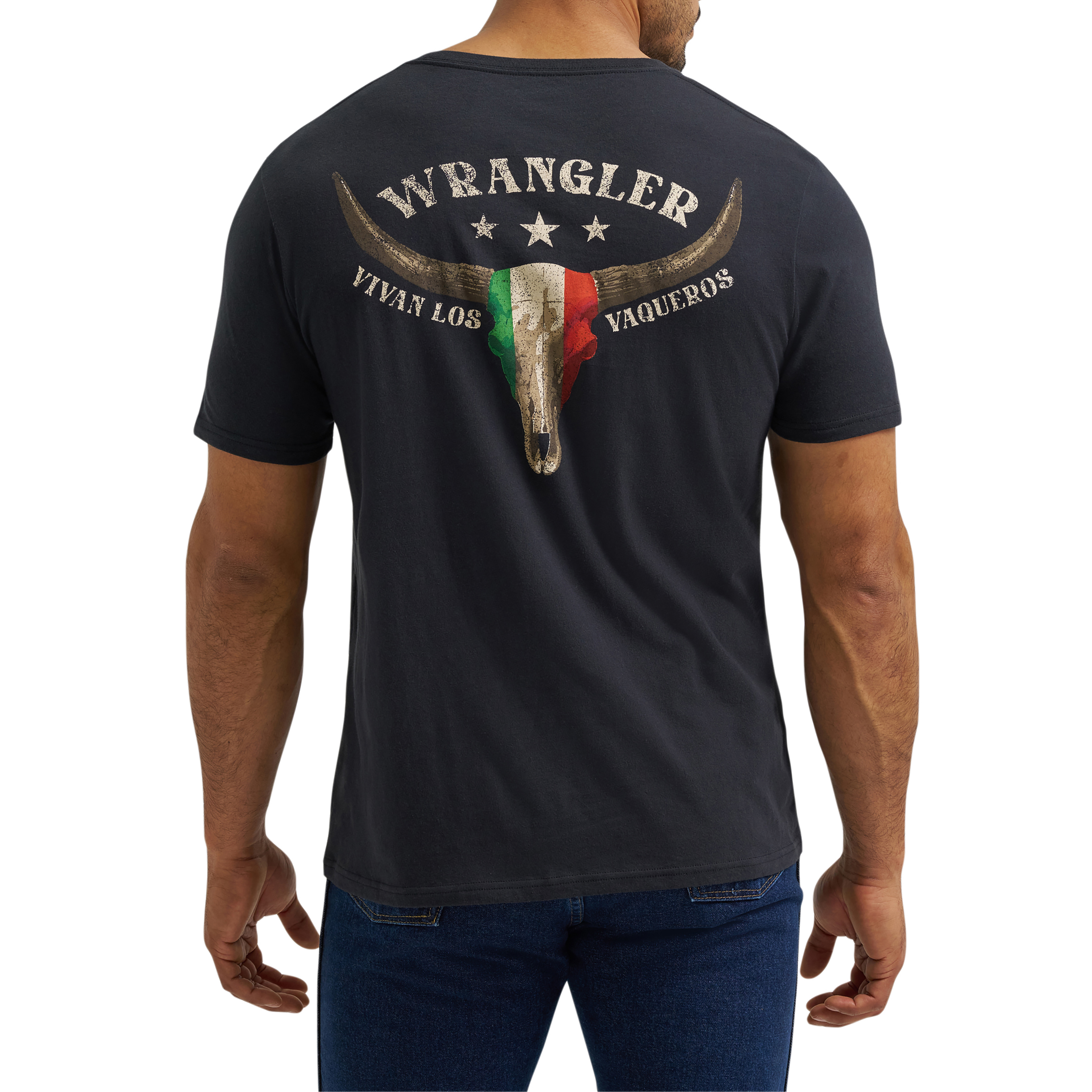 Wrangler Men&rsquo;s Graphic Regular Fit Jet Black T-Shirt 112380269