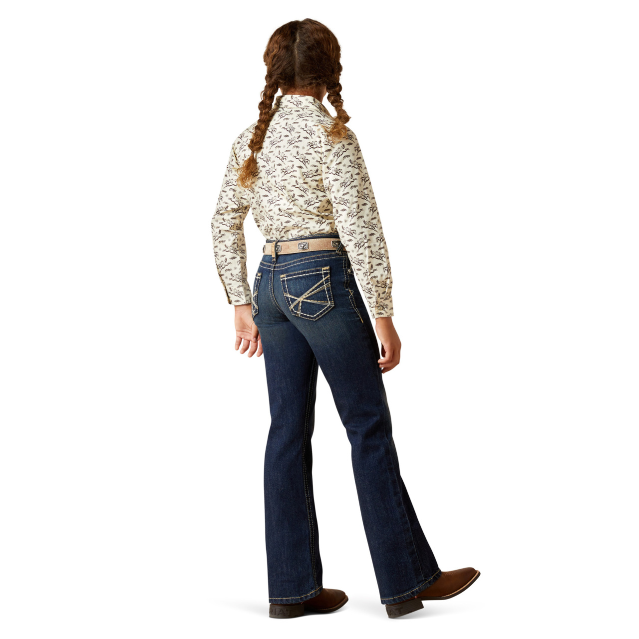 Ariat Youth Girl's Alina Boot Cut Naomi Denim Jeans 10061720 - Picture 9 of 42