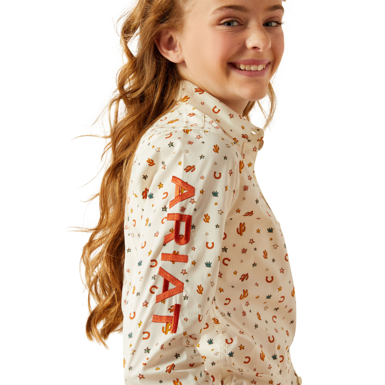 Ariat Youth Girls Team Kirby Shirt 10058851 - Picture 9 of 35