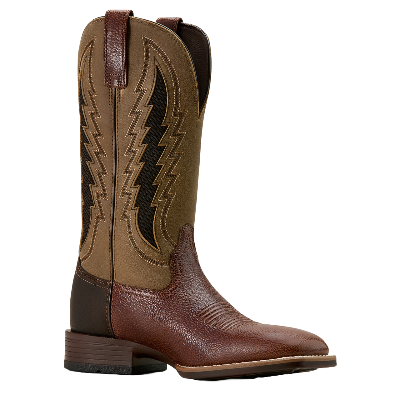 Ariat Men's Dakota VentTEK Cowboy Beasty Brown Cowboy Boots 10061163 - Picture 8 of 91
