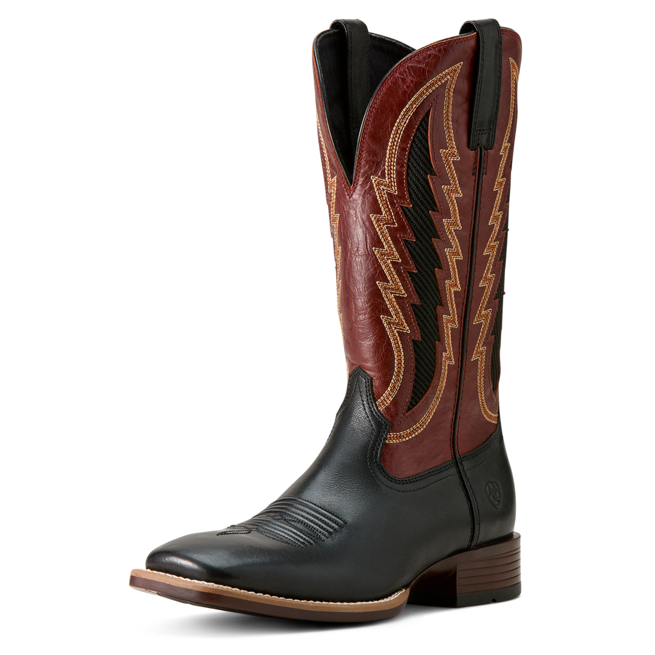 Ariat Men's Dakota VentTEK Supple Black Wide Square Toe Cowboy Boots 10061162 - Picture 10 of 78