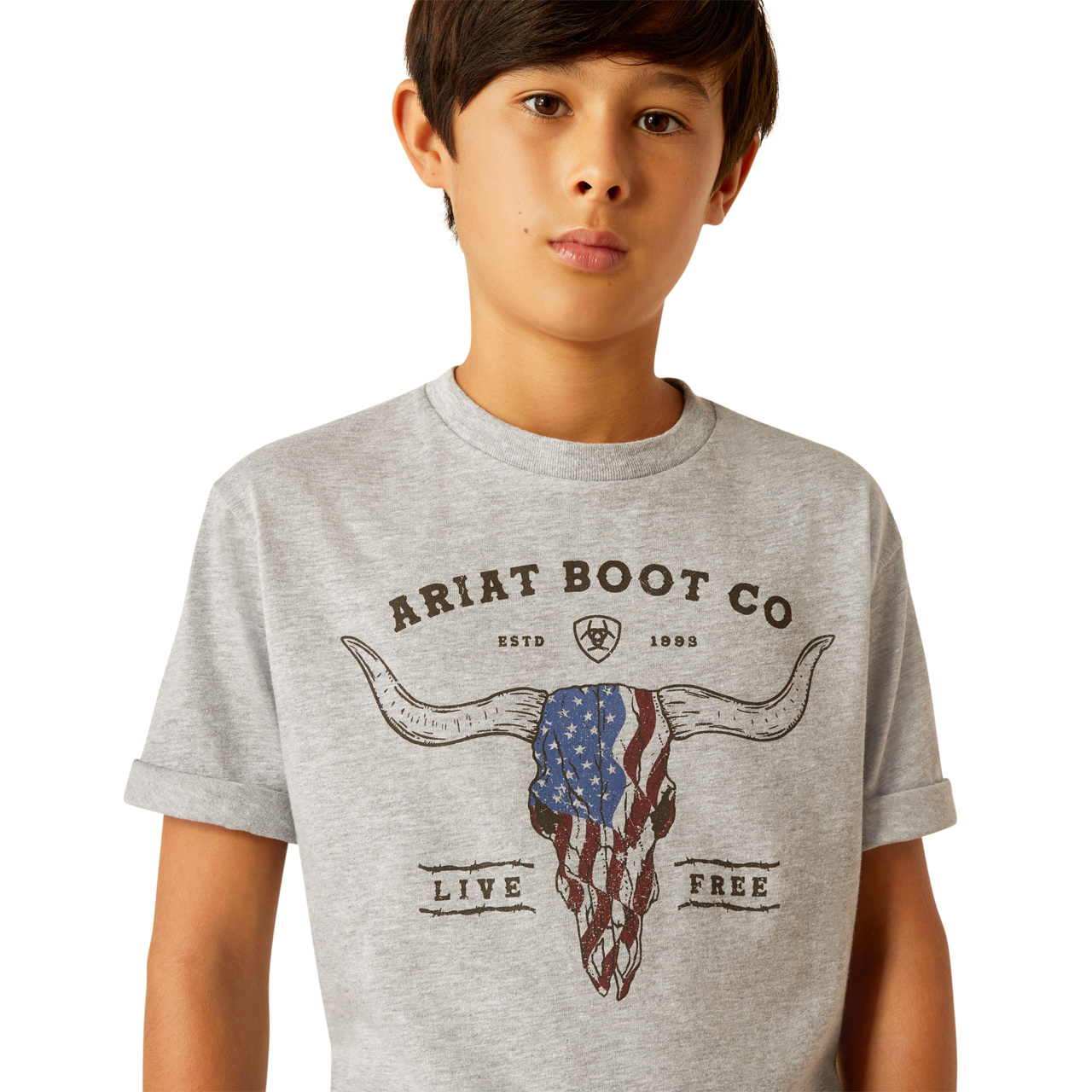 Ariat Boys Long Live Freedom T-Shirt 10054800 - Picture 7 of 24