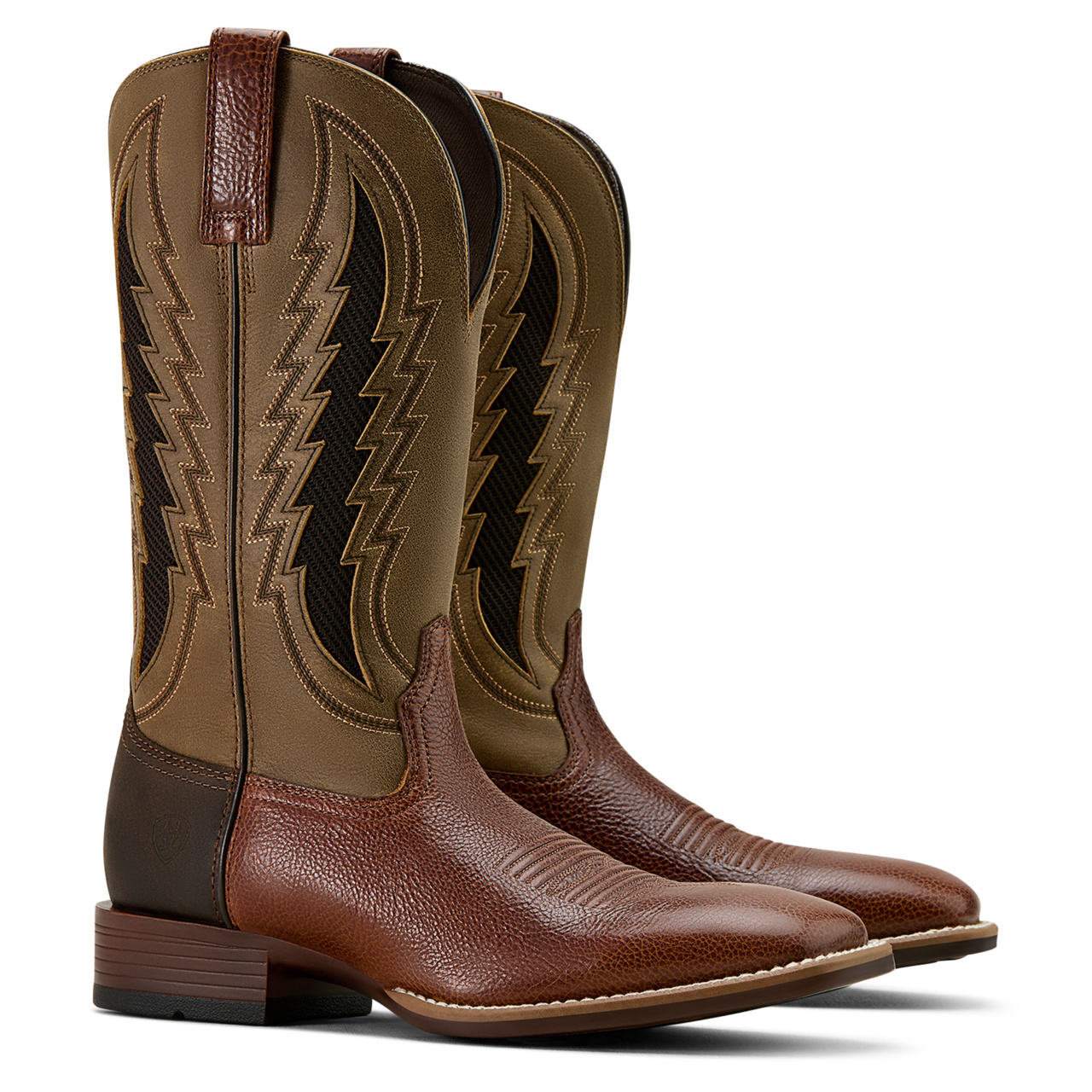 Ariat Men's Dakota VentTEK Cowboy Beasty Brown Cowboy Boots 10061163 - Picture 14 of 91