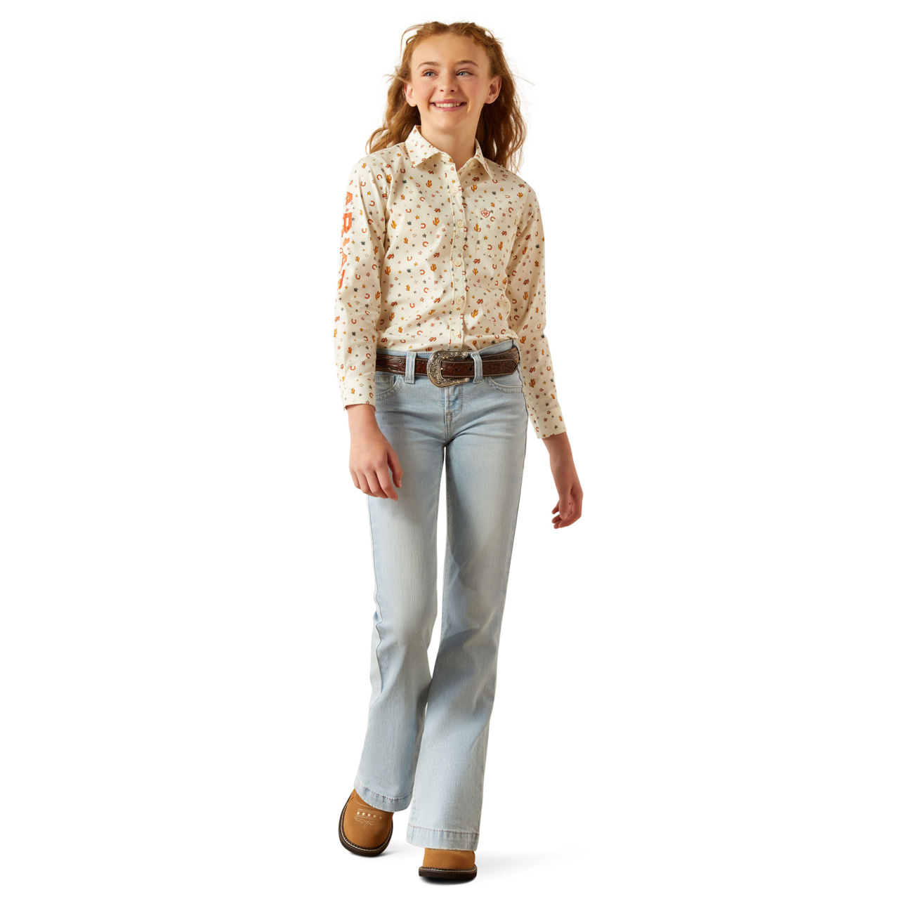 Ariat Youth Girls Team Kirby Shirt 10058851 - Picture 10 of 35