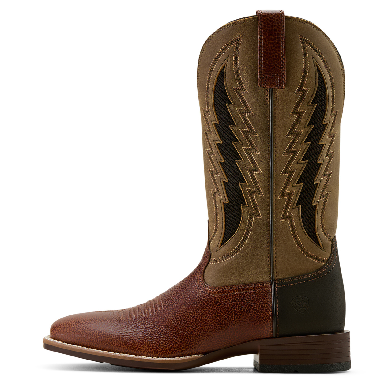 Ariat Men's Dakota VentTEK Cowboy Beasty Brown Cowboy Boots 10061163 - Picture 11 of 91