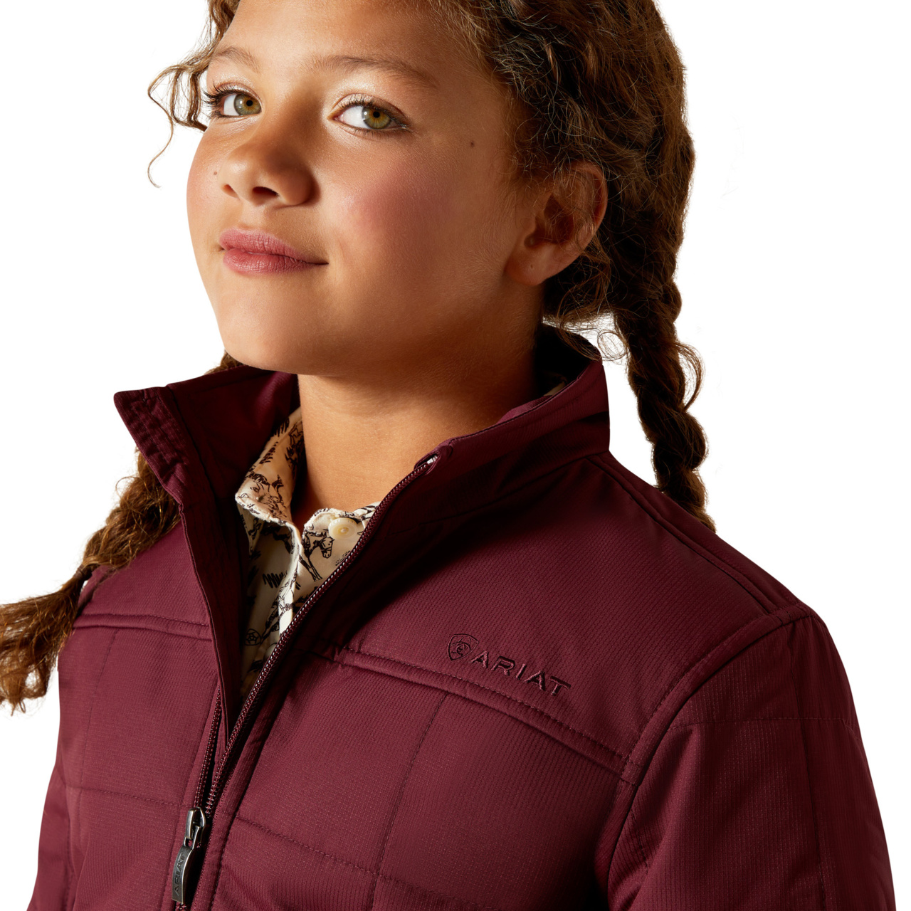 Ariat Youth Girl's Crius Windsor Wine Insulated Jacket 10062260 - Picture 7 of 28