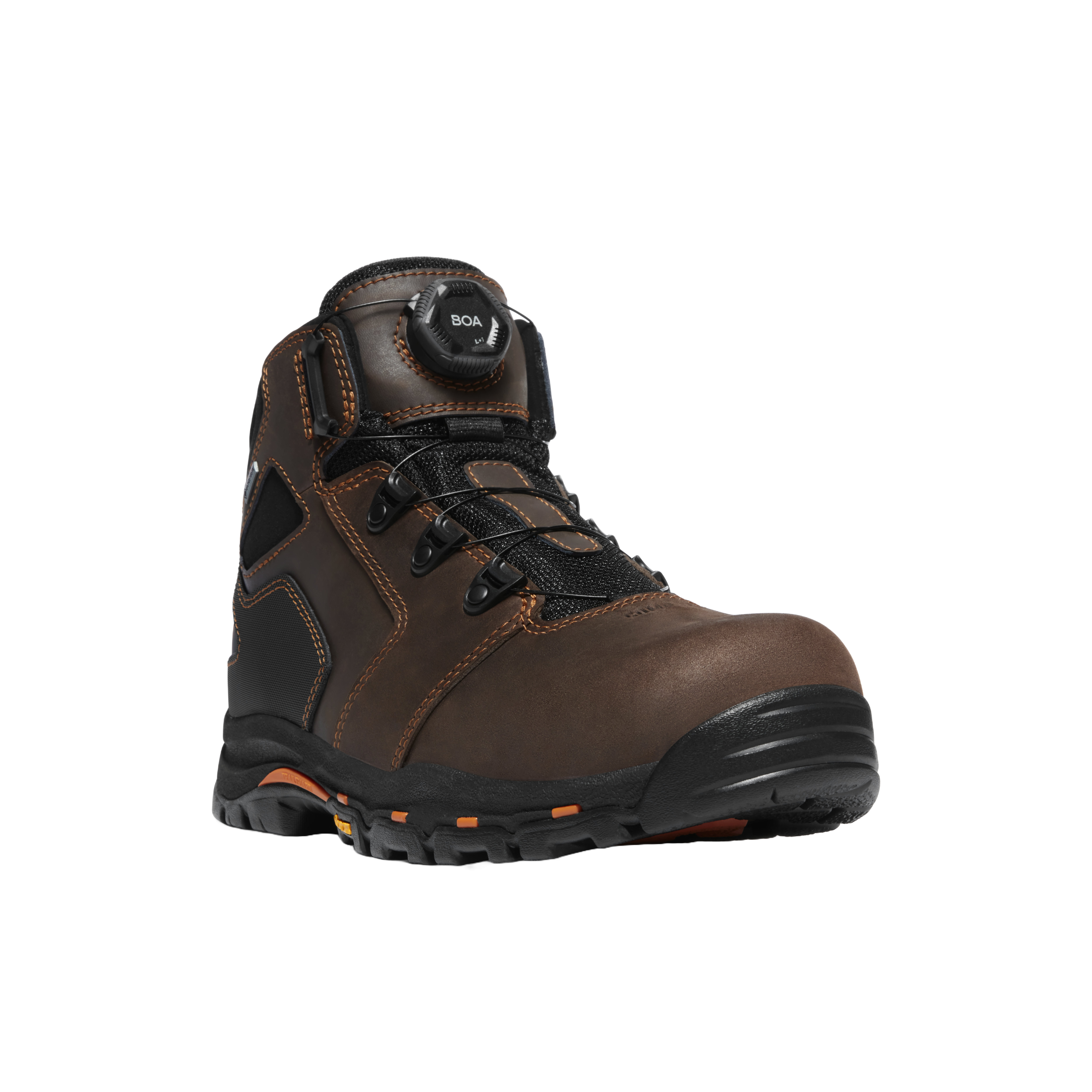 Danner Men's Vicious BOA Brown & Orange Work Boot 13800