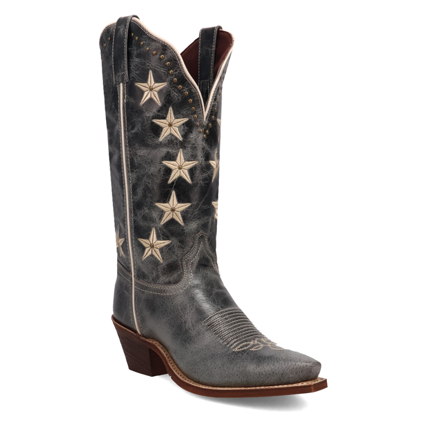 Laredo Ladies Serenade Blue Leather Western Boots 20015 - Picture 10 of 108