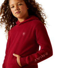 Ariat Youth Girl's 2.0 Hood Biking Red Hoodie 10062287 - Picture 8 of 28