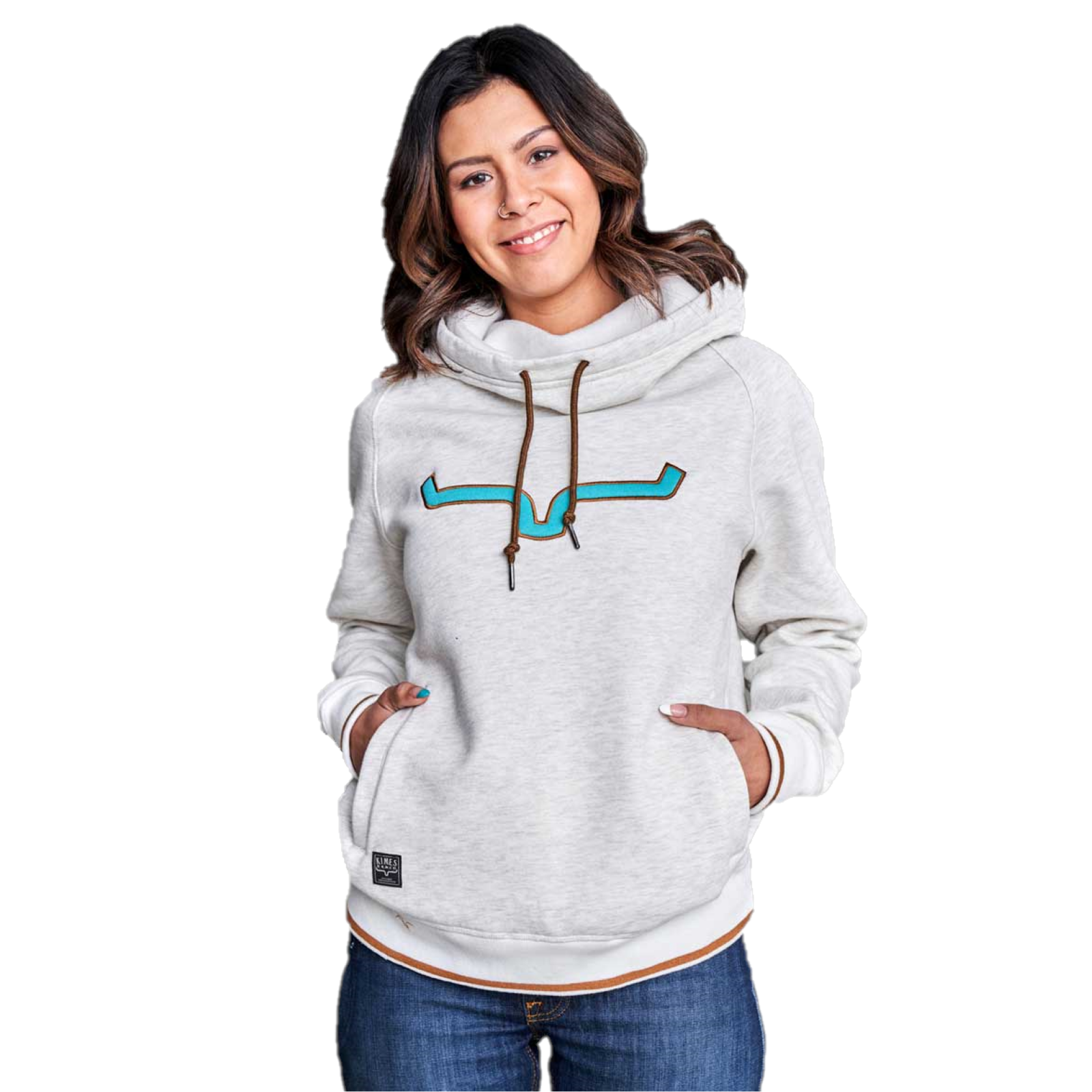 Kimes Ranch&reg; Ladies Two Scoops Oatmeal Pullover Hoodie 2SCOOPS-OAT