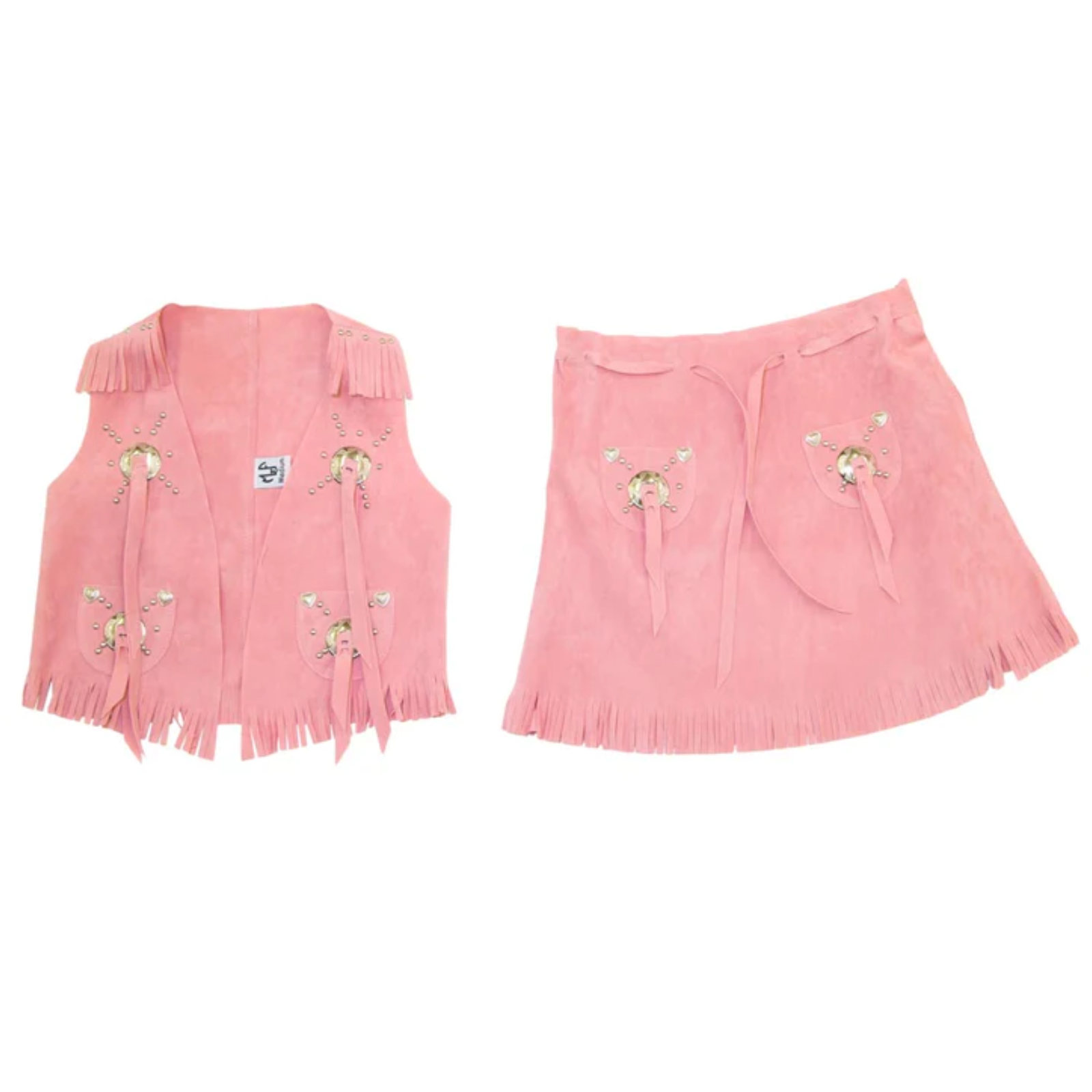M&F® Children's Western Pink Vest and Skirt Toy Play Set 5083430 - Picture 2 of 5