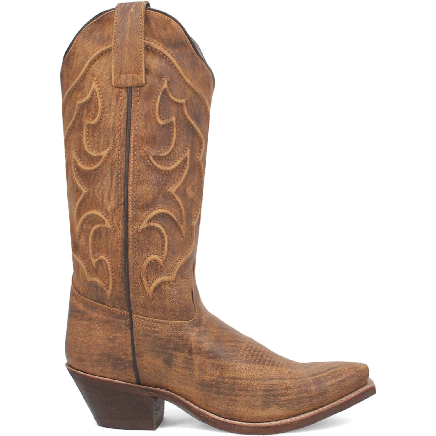 Laredo Ladies Reva Snip Toe Honey Brown Western Boots 54267 - Picture 12 of 99