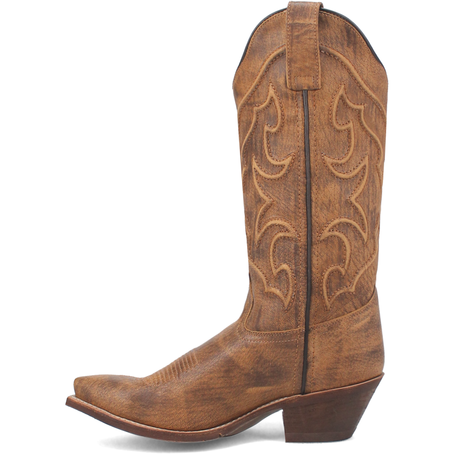 Laredo Ladies Reva Snip Toe Honey Brown Western Boots 54267 - Picture 16 of 99
