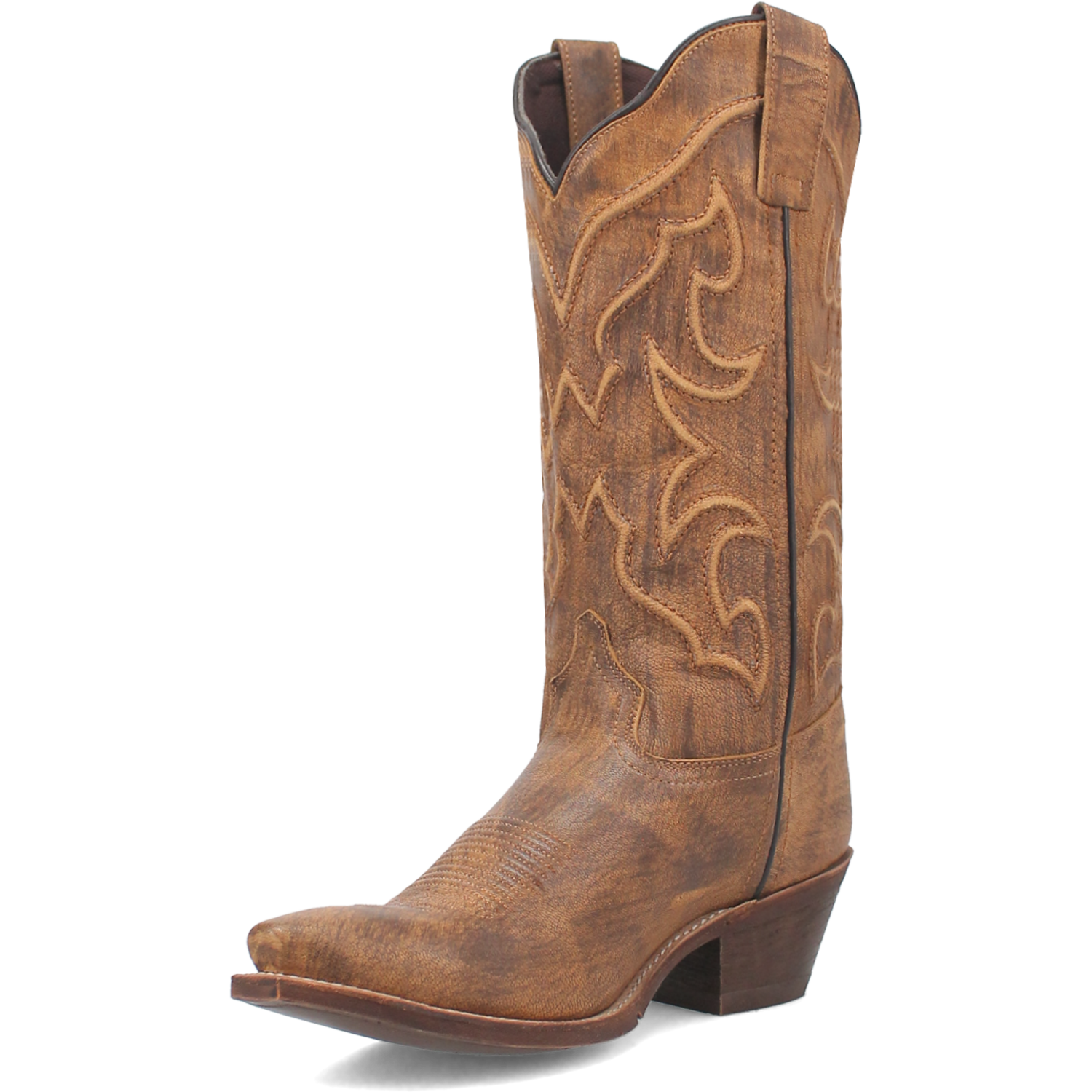 Laredo Ladies Reva Snip Toe Honey Brown Western Boots 54267 - Picture 17 of 99