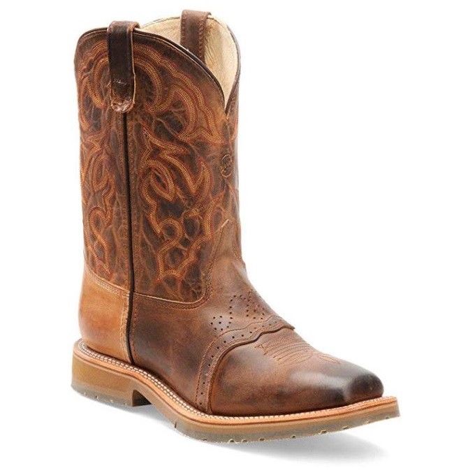 Double-H® Men's Steel Toe Domestic Square Toe ICE Roper Boots DH3567 - Picture 5 of 48