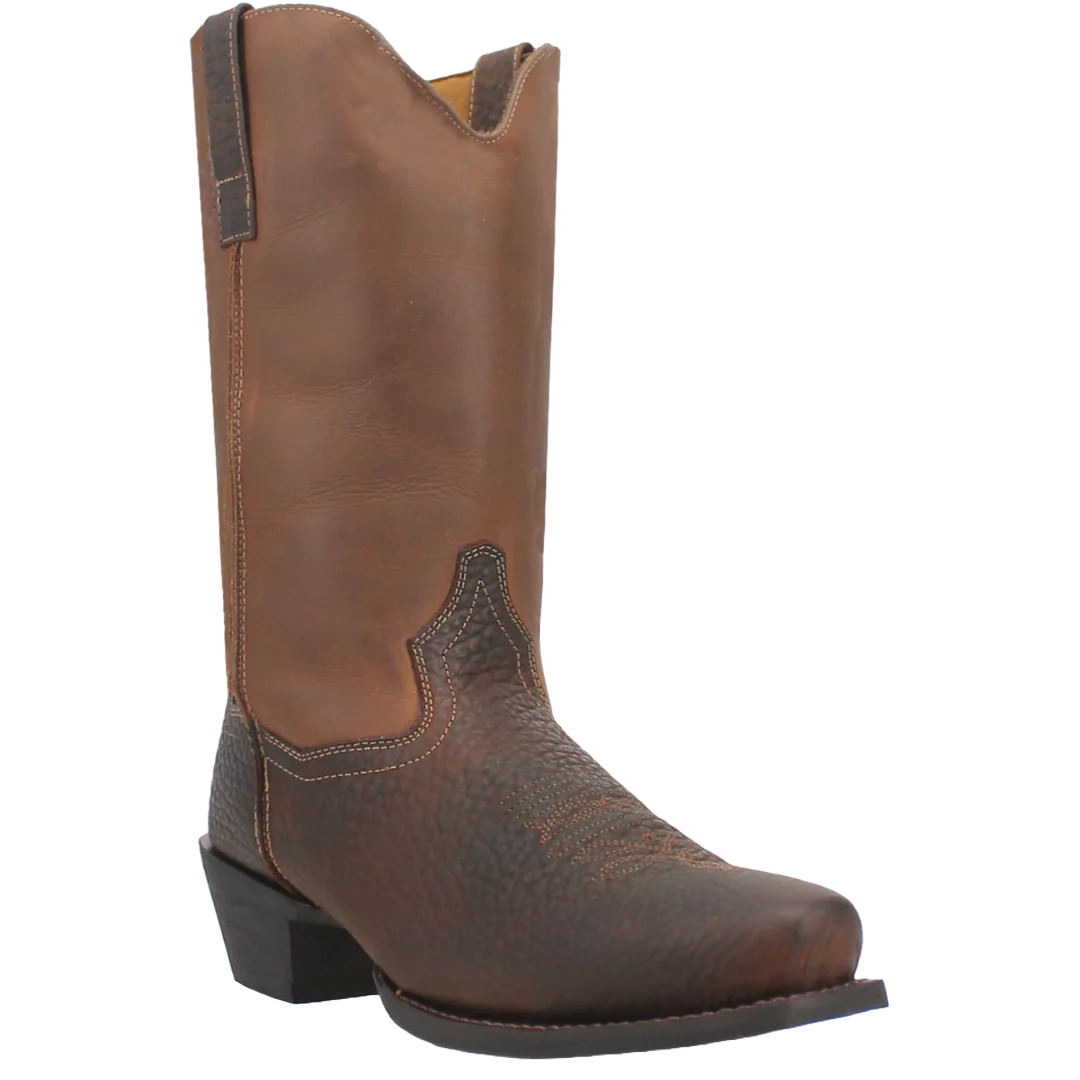 Laredo Men's Gilly Dark Brown Leather Cowboy Boots 68449 - Picture 8 of 70